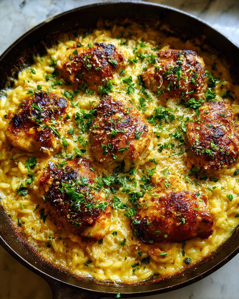 Lemon Chicken Orzo Bake - detail 2