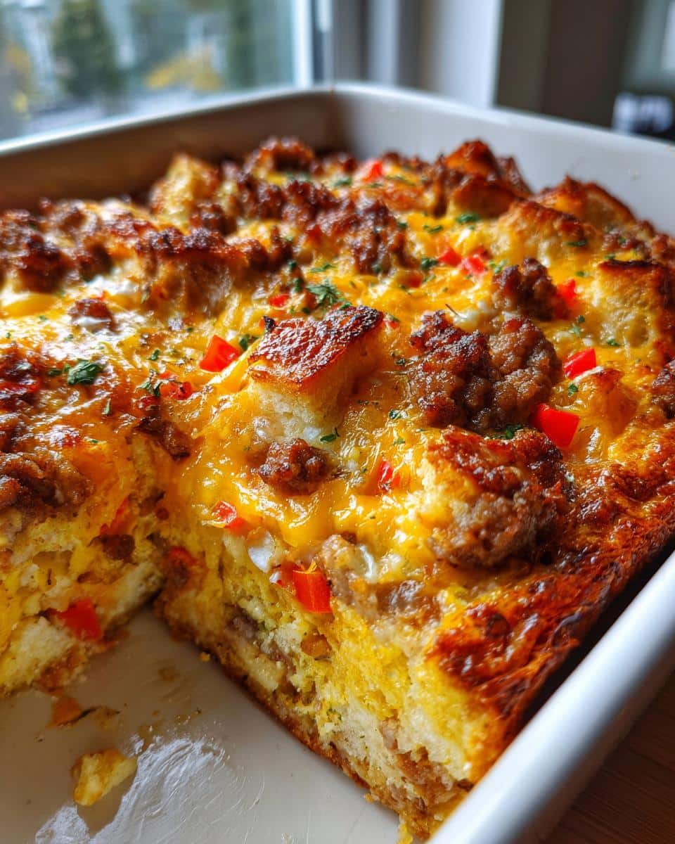 Make-Ahead Christmas Breakfast Bake - detail 3