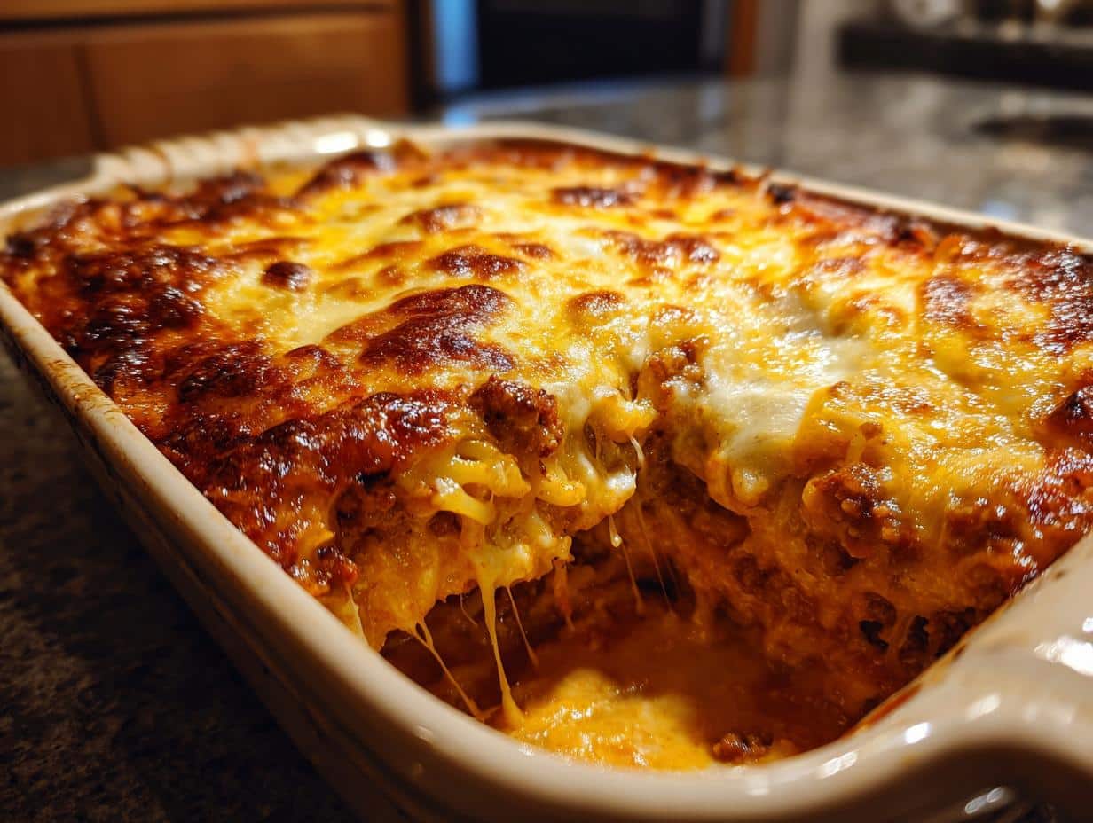 1-Pan Million Dollar Spaghetti Bake – Irresistibly Creamy Comfort