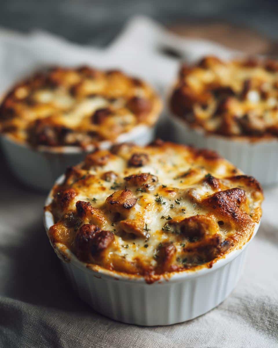 Mini Mushroom Pasta Bakes - detail 1