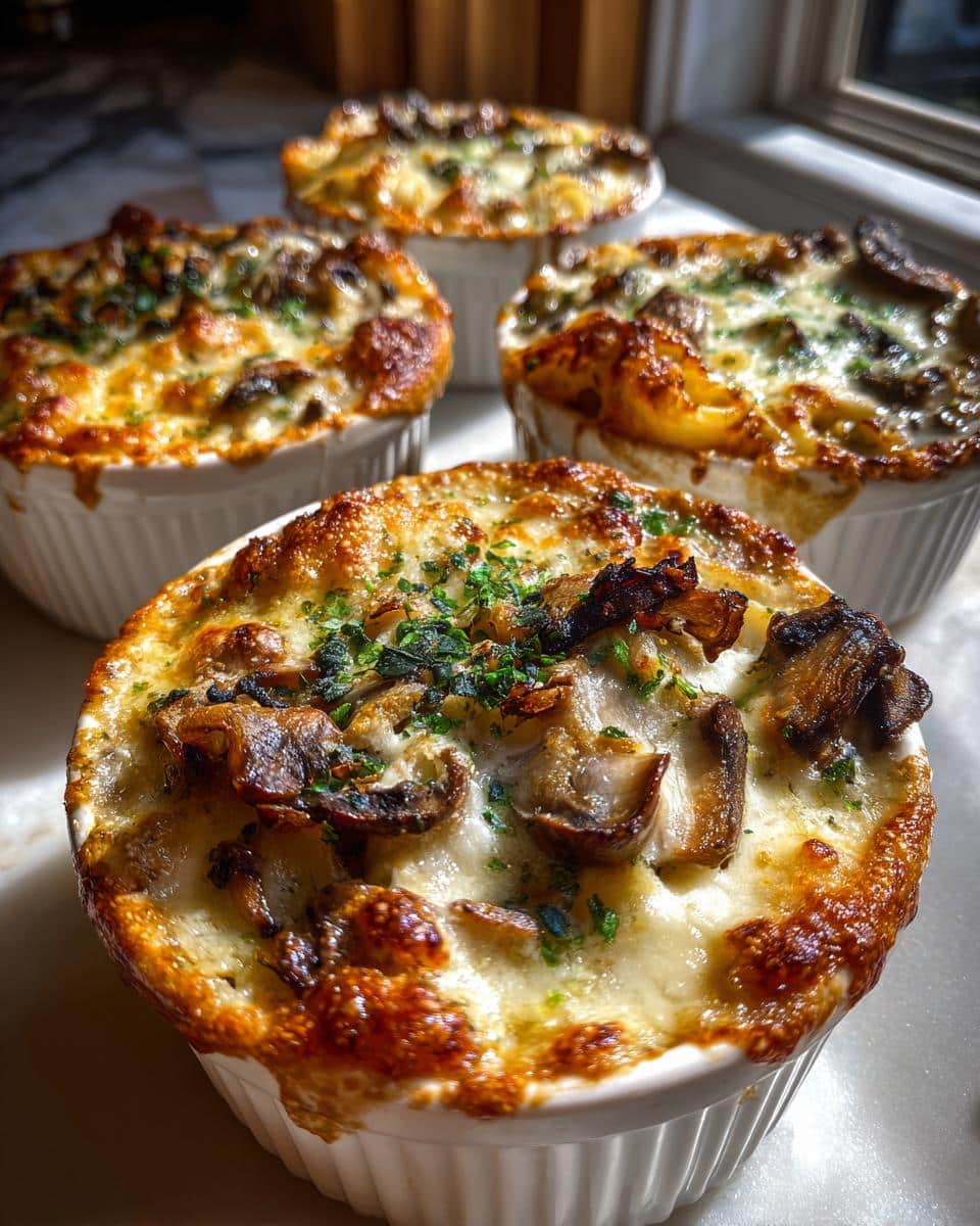 Mini Mushroom Pasta Bakes - detail 3