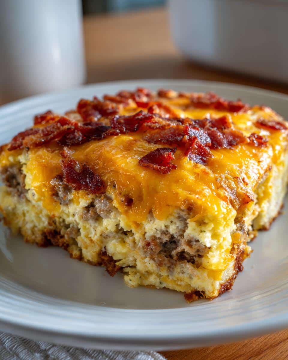 Overnight Christmas Breakfast Casserole - detail 3