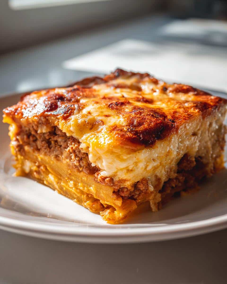 Pastelón (Plantain Lasagna) - detail 3
