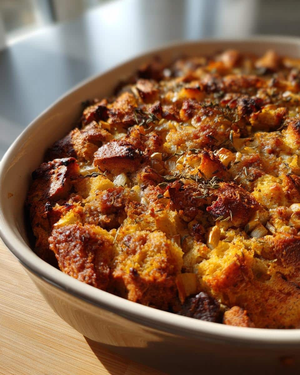 Sausage Apple Stuffing Bake - detail 2