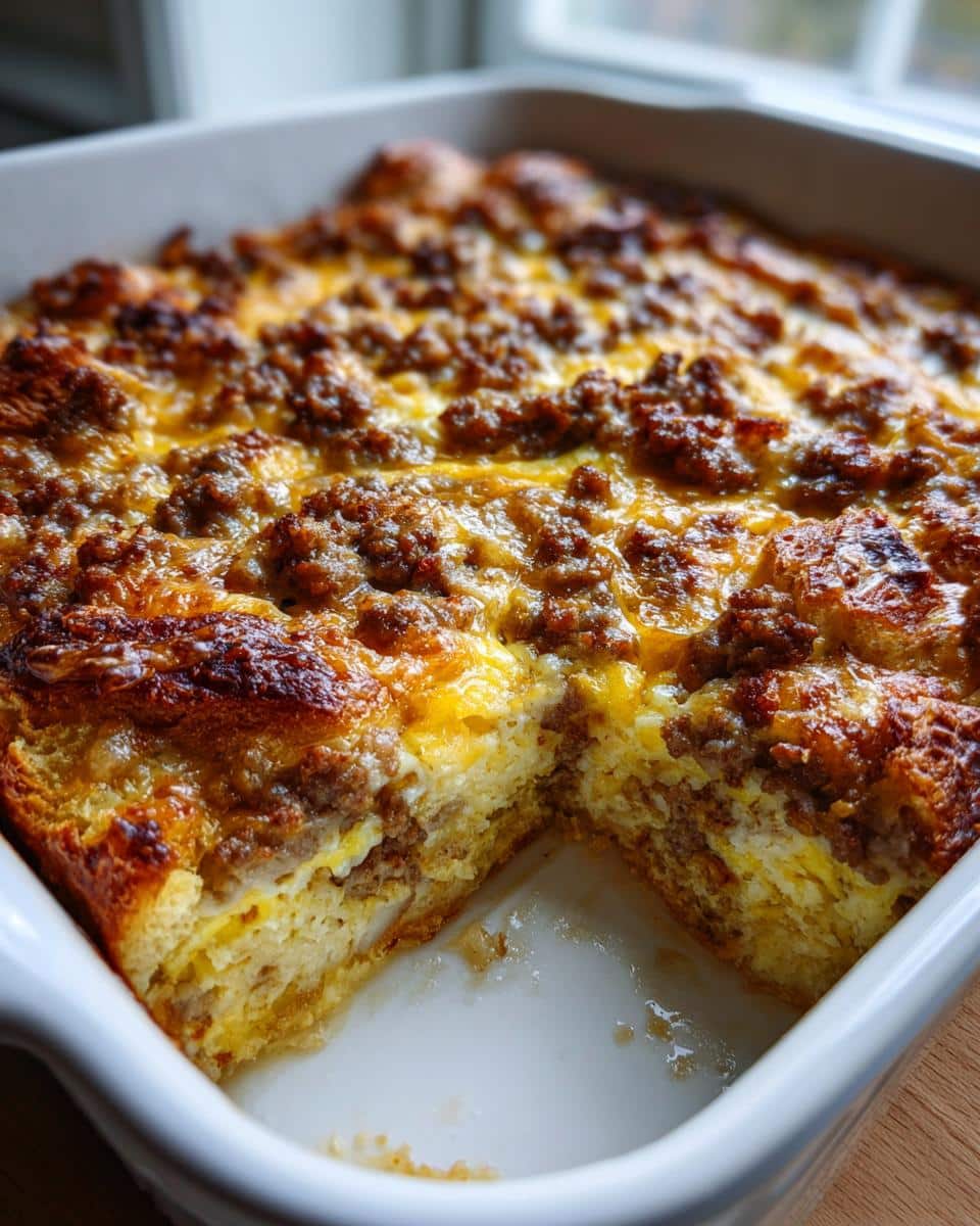 Sausage Croissant Breakfast Bake - detail 1