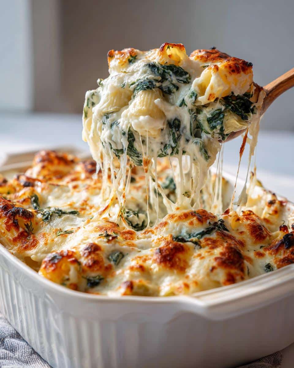 Spinach Artichoke Pasta Bake - detail 1