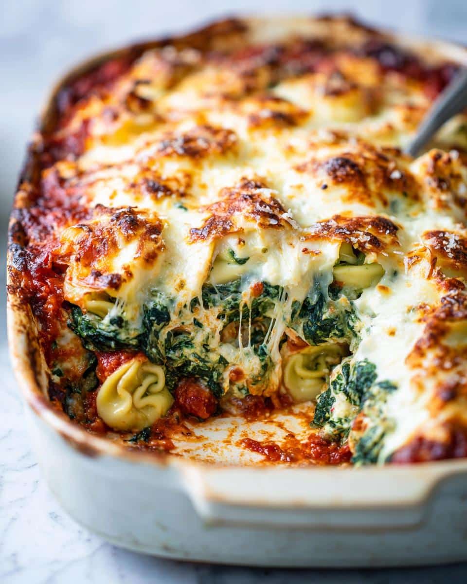 Spinach Ricotta Tortellini Bake - detail 1
