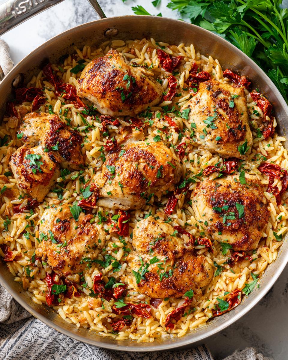 Sun-Dried Tomato Chicken Orzo Bake - detail 1
