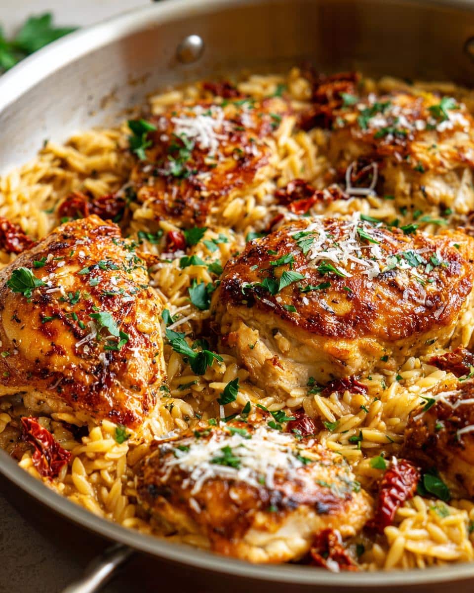 Sun-Dried Tomato Chicken Orzo Bake - detail 2