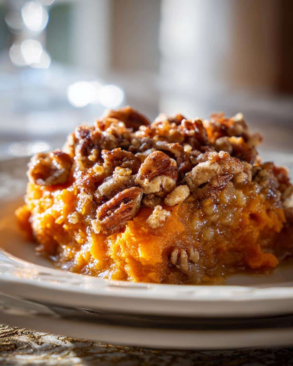 Sweet Potato Casserole with Pecan Streusel - detail 1