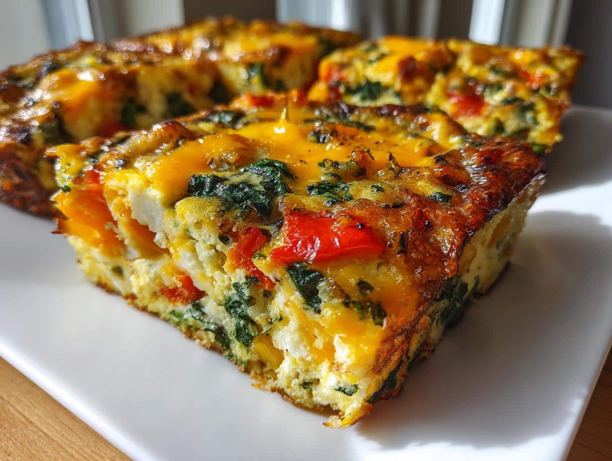 6-Ingredient Veggie Breakfast Egg Bake – So Easy & Delicious