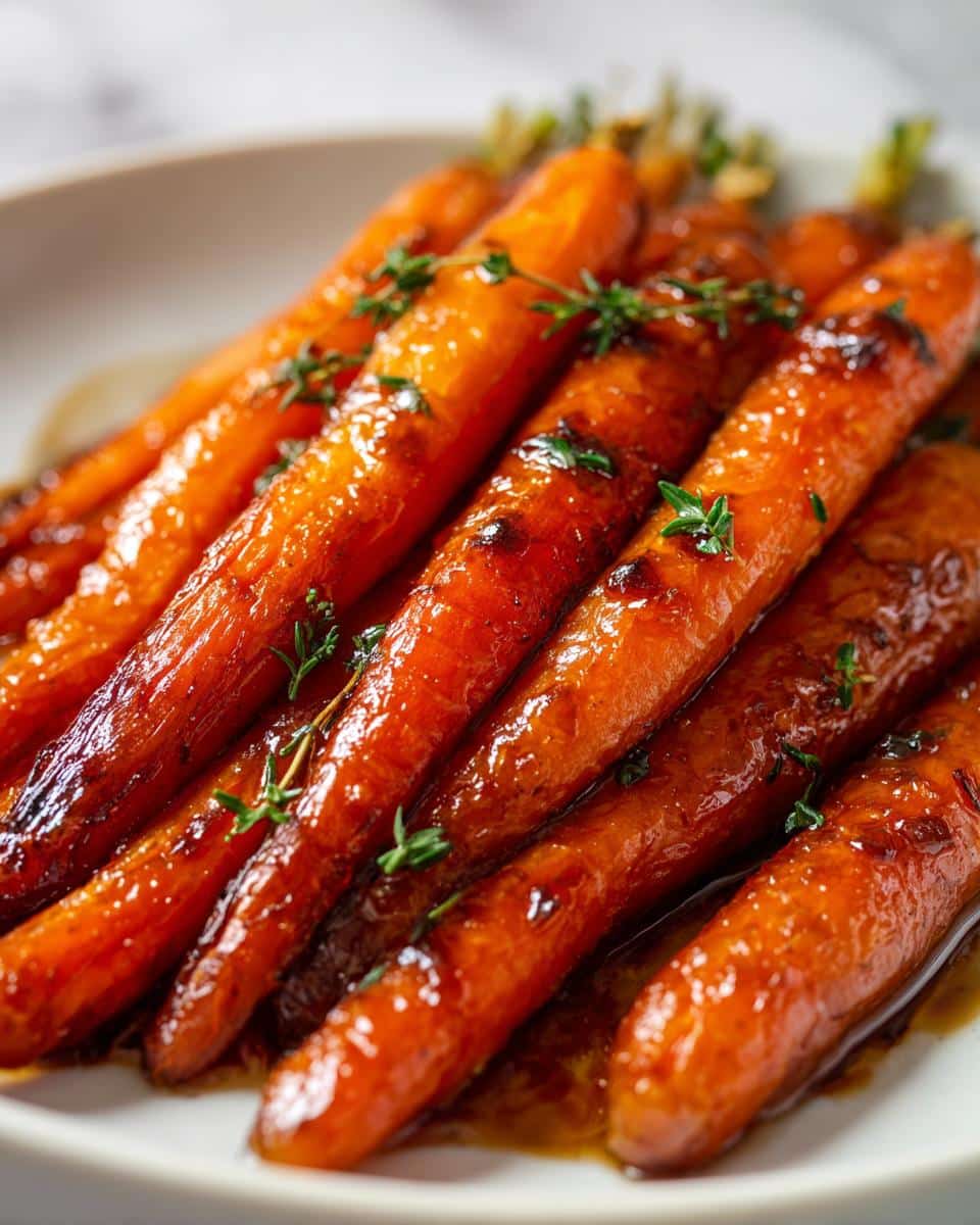 Balsamic roasted baby carrots - detail 1