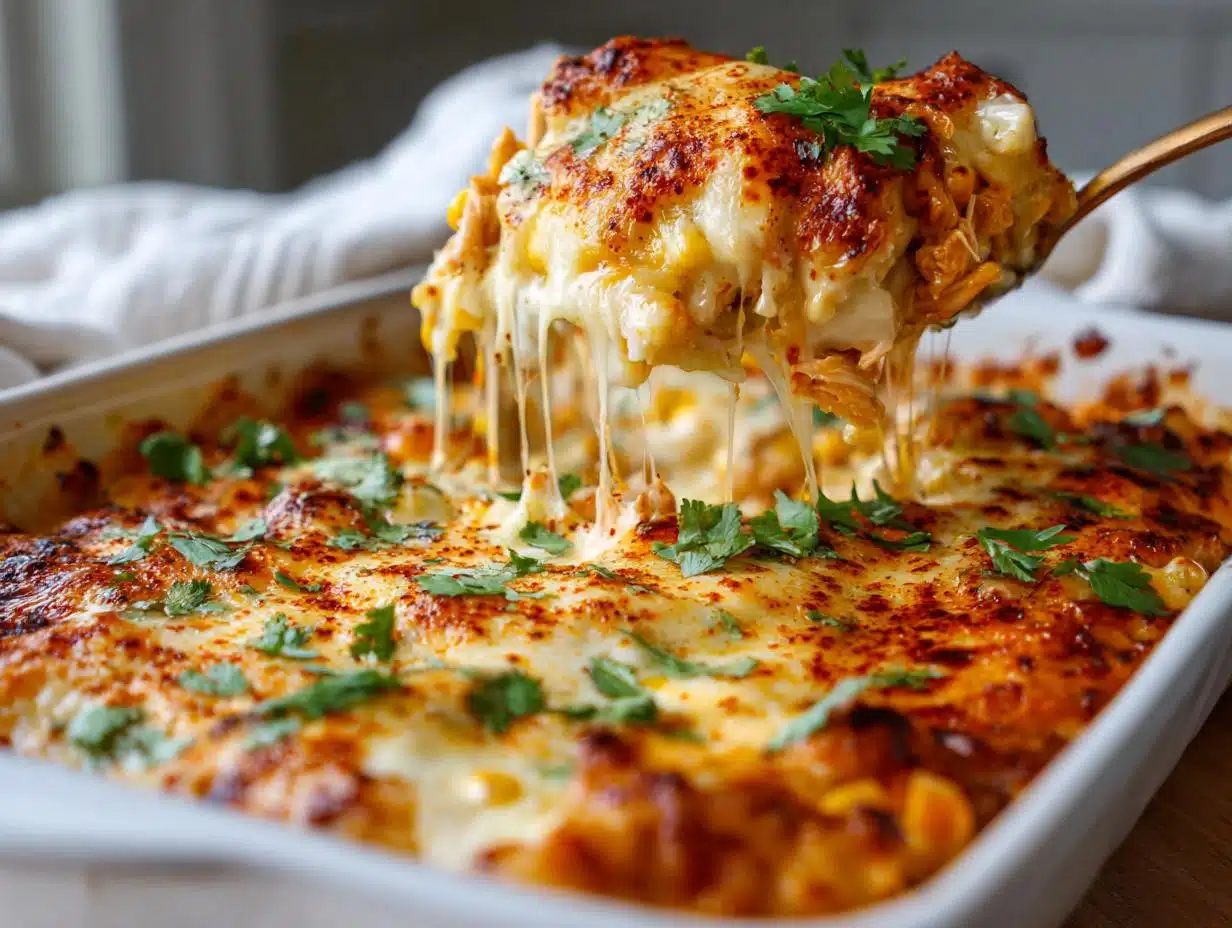 Irresistible Cheesy Mexican Street Corn Chicken Casserole in 15 Minutes