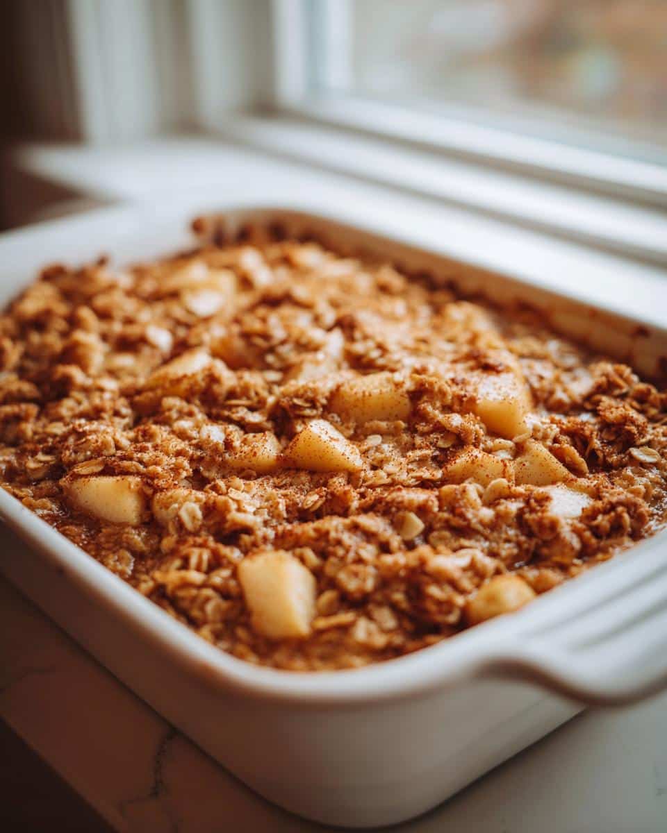 Cinnamon Apple Baked Oatmeal: 6 Servings of Morning Bliss
