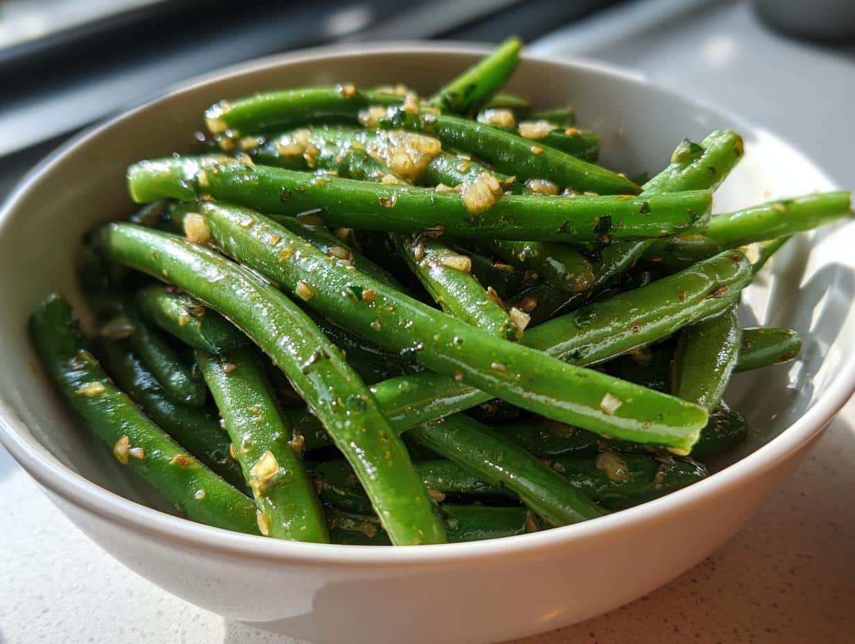 3-Ingredient Garlic Green Beans Holiday Recipe Everyone Craves