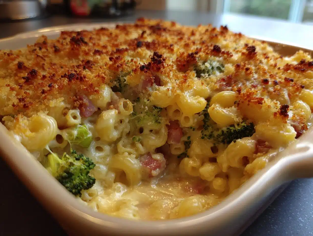 Irresistible Ham and Broccoli Mac and Cheese Casserole in 30 Minutes