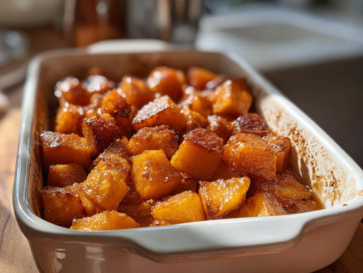 Irresistible Maple Roasted Butternut Squash and Apple Casserole