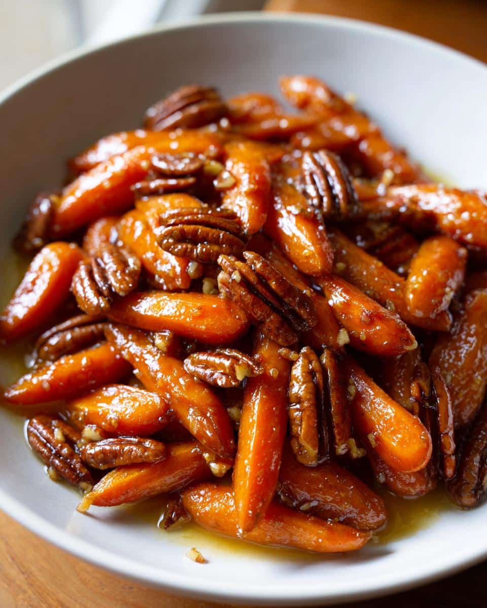 Maple pecan roasted carrots - detail 1