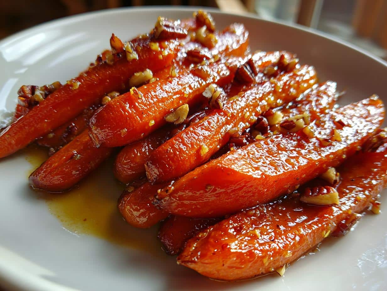 Irresistible Maple Pecan Roasted Carrots in 30 Minutes