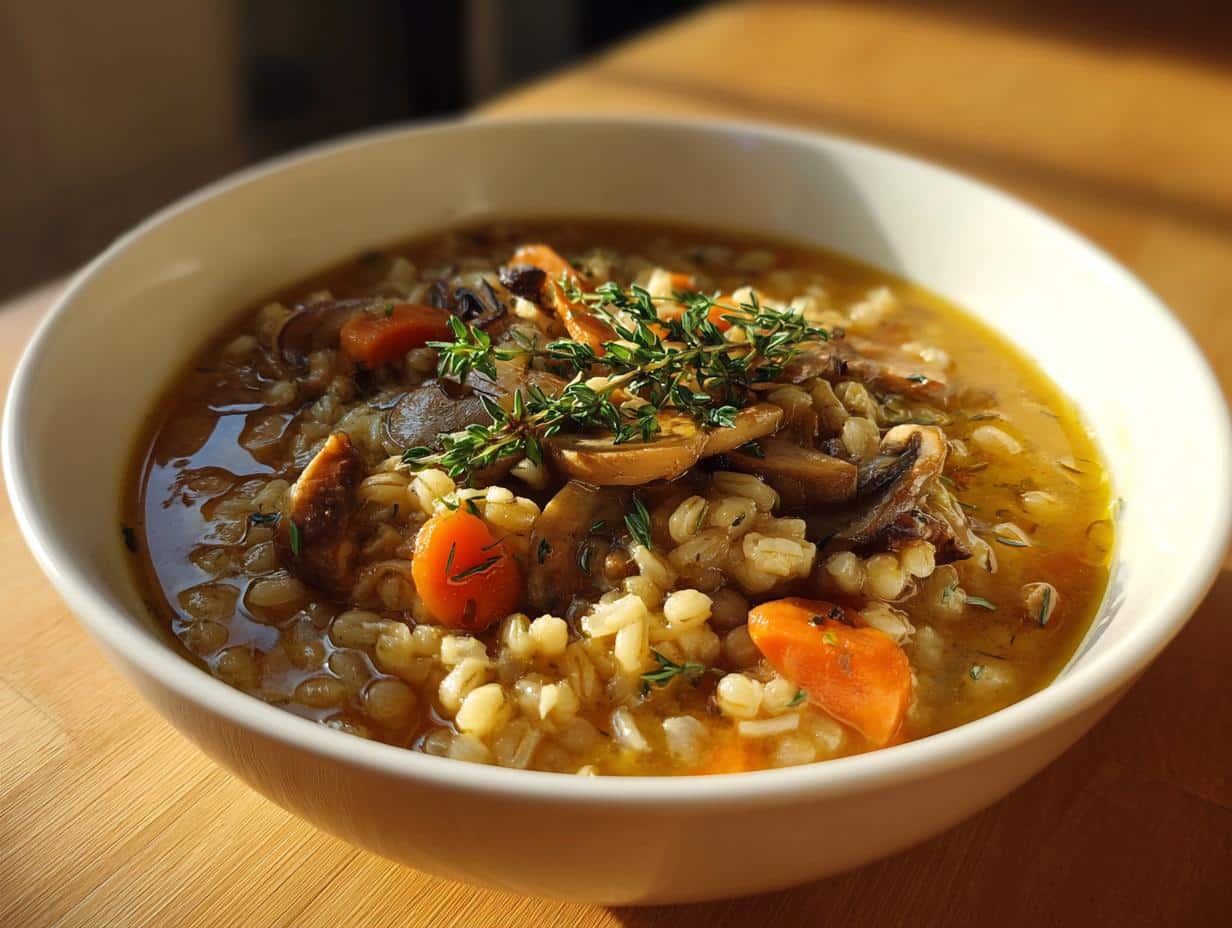 Hearty Mushroom Barley Soup Recipe with 8 Secret Tips