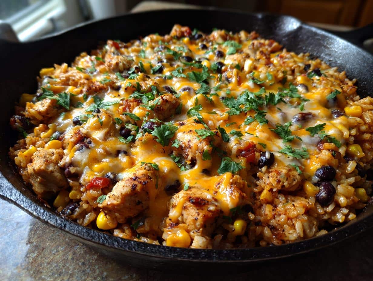 1 Perfect One Pan Southwest Chicken and Rice Casserole Recipe