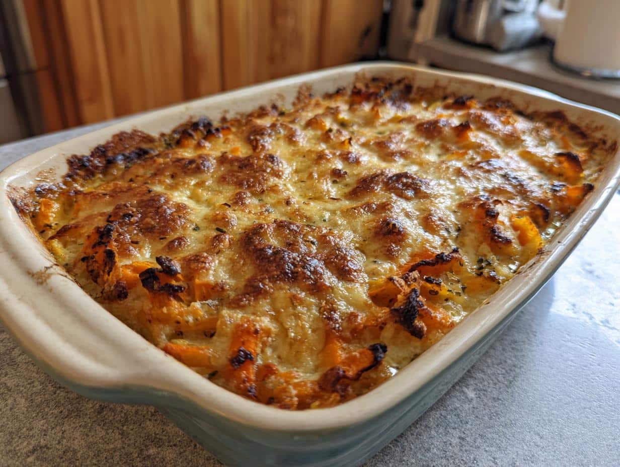 Irresistible 7-Veggie Roasted Root Vegetable Gratin Casserole
