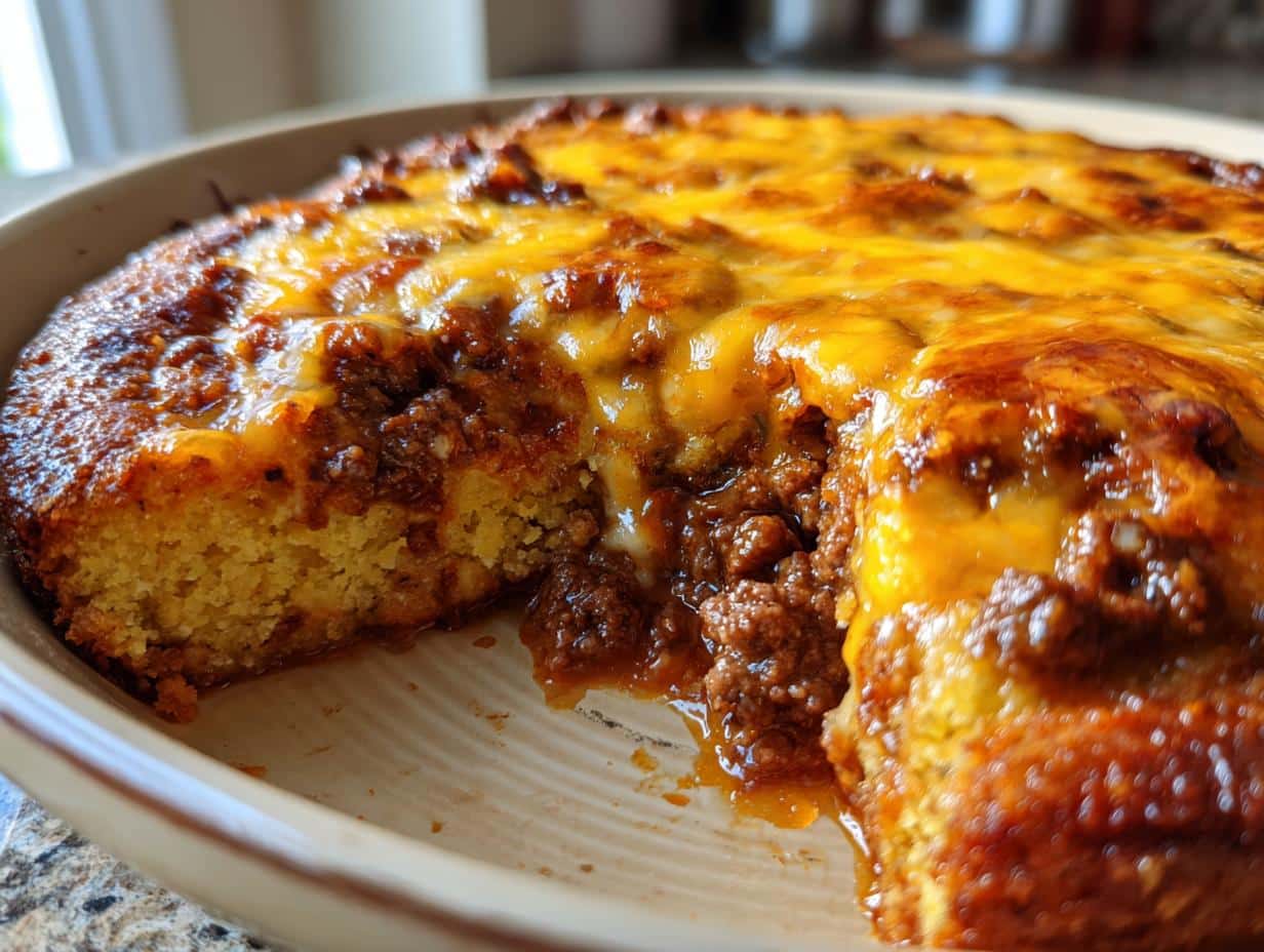 36-Minute Sloppy Joe Cornbread Casserole with Cheese – Irresistible Comfort