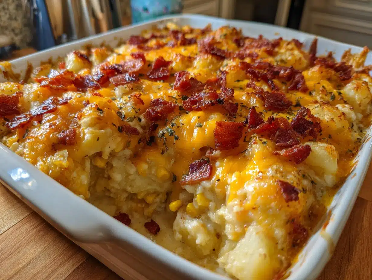 Irresistible Bacon, Corn and Potato Chowder Casserole in 6 Simple Steps