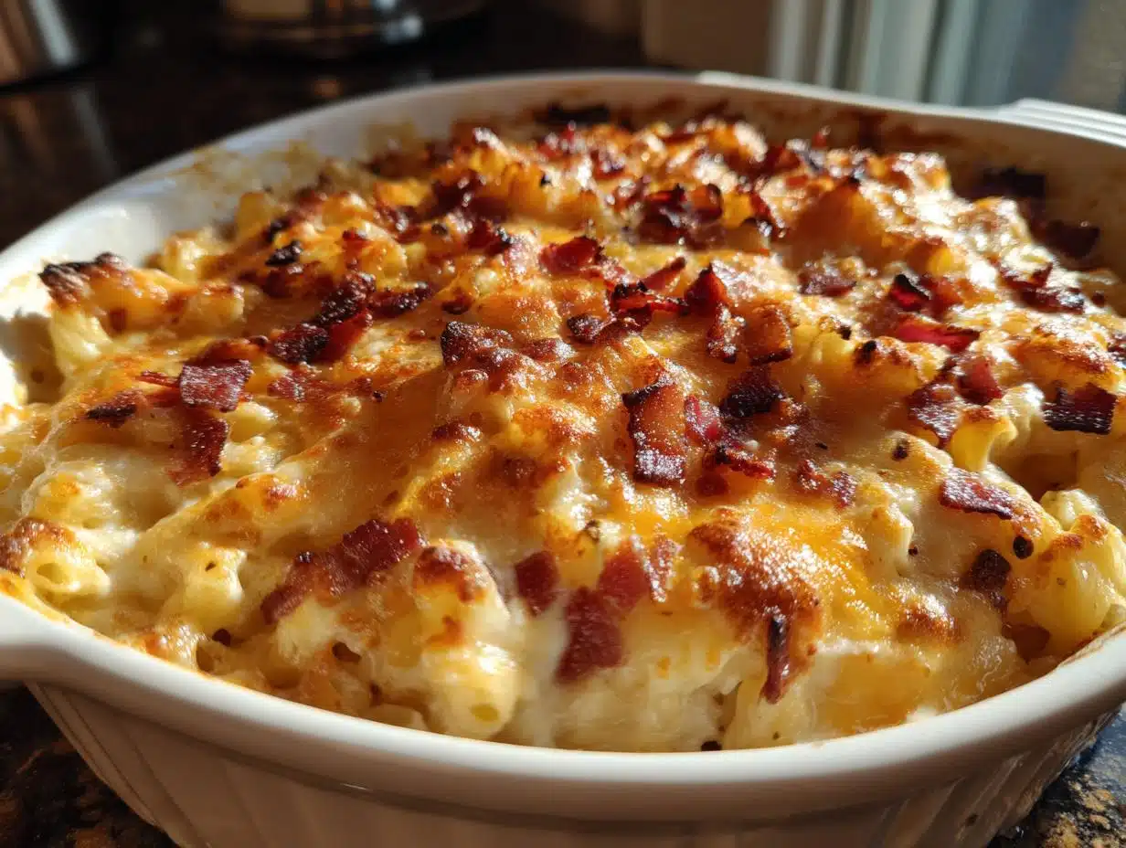 35-Minute Creamy Bacon and Ranch Mac and Cheese Casserole is Irresistible