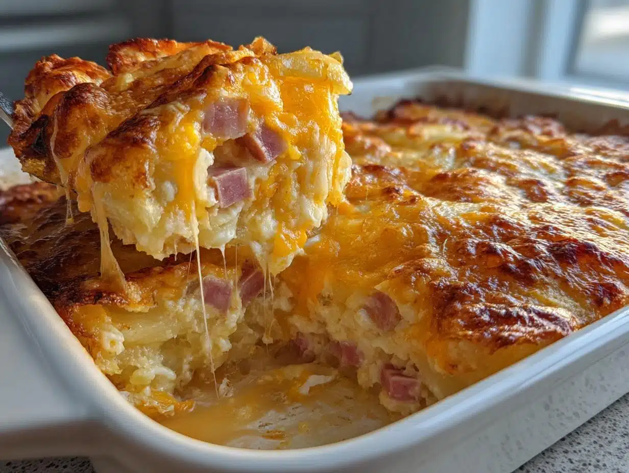 Irresistible Cheesy Au Gratin Potato and Ham Casserole in 60 Minutes