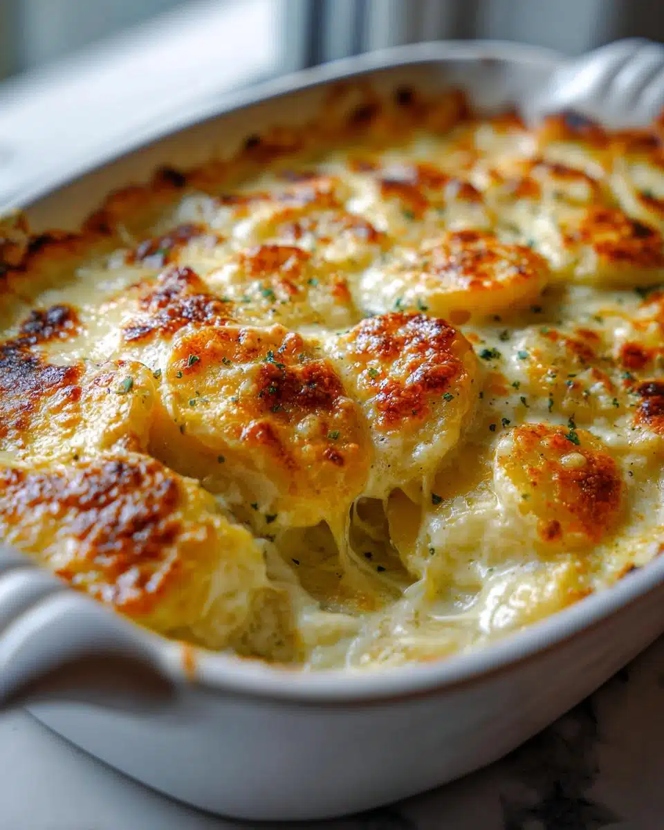 Creamy 4-Layer Cheesy Scalloped Potato Casserole – Pure Comfort