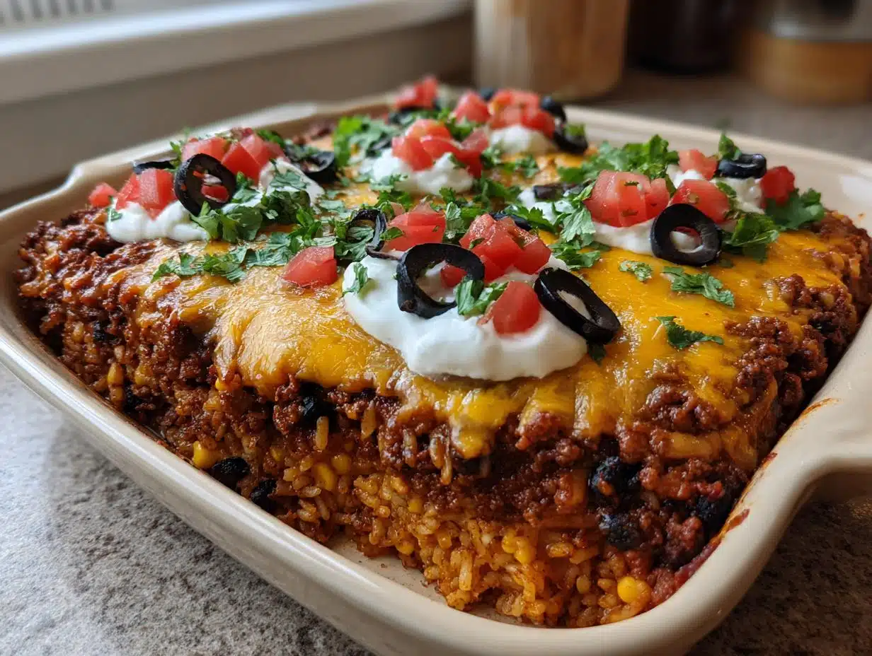 Cheesy Taco Rice and Beef Casserole: A 5-Star Comfort Food Upgrade