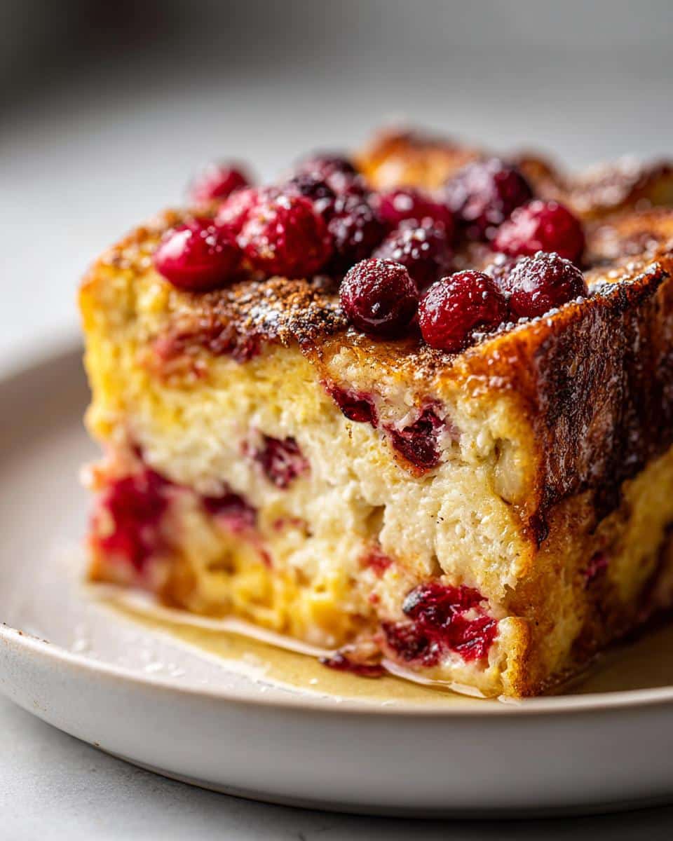 Cranberry Orange French Toast Casserole: 1 Festive Breakfast Bliss