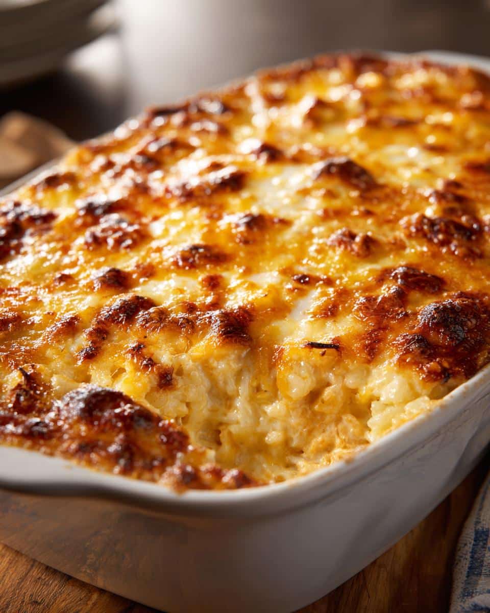 Creamy Buffalo Chicken Rice Casserole – spicy game day bake - detail 1