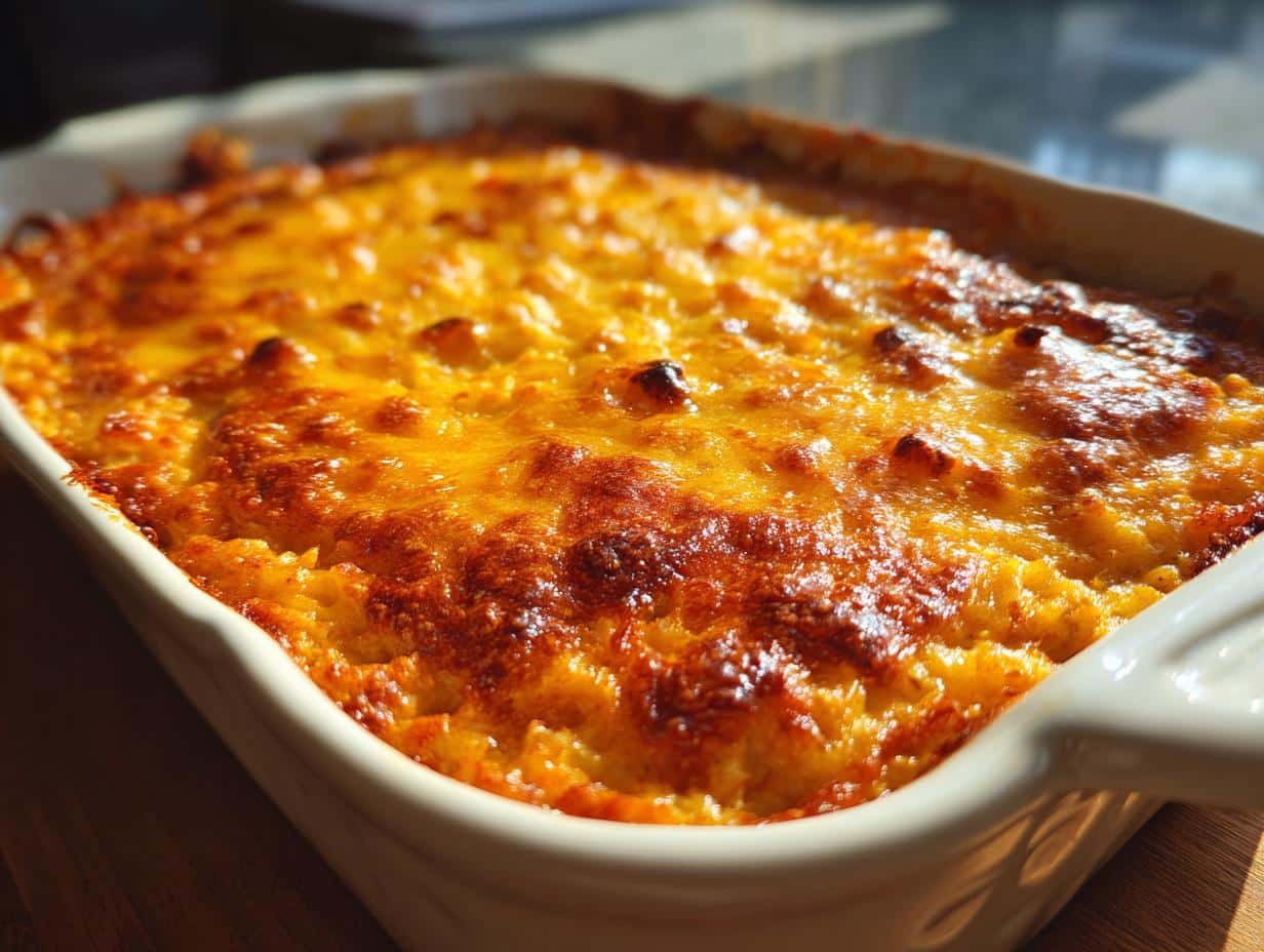 Spicy Creamy Buffalo Chicken Rice Casserole in 30 Minutes