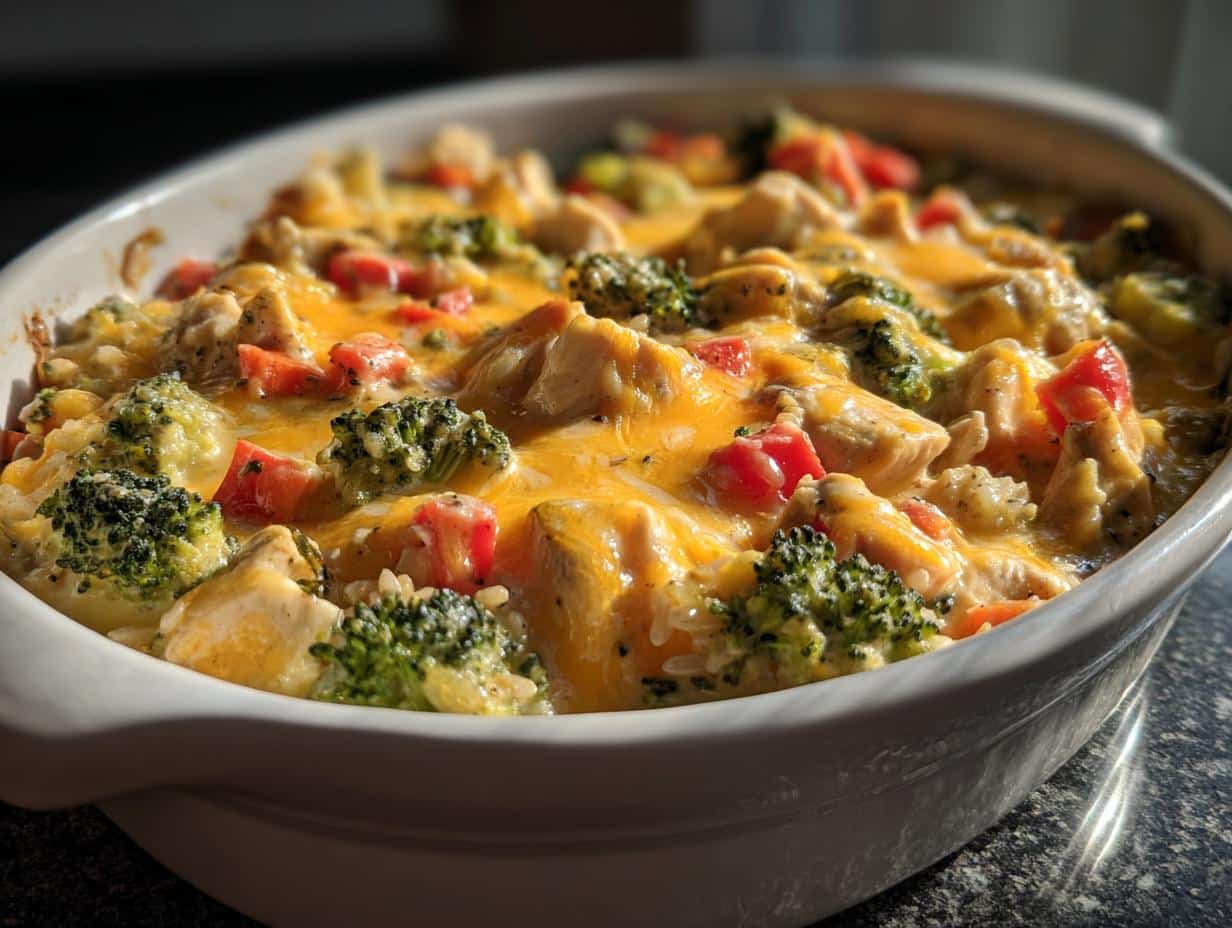 Creamy Ranch Chicken Bake with 4 Veggies Will Wow Your Family