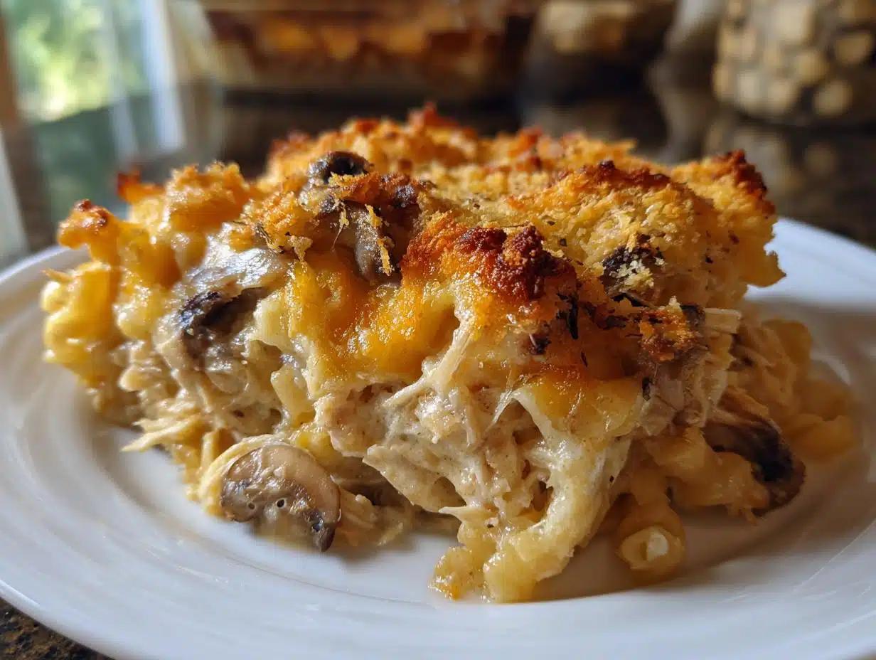 50-Minute Creamy Turkey Tetrazzini Casserole That’s Irresistible