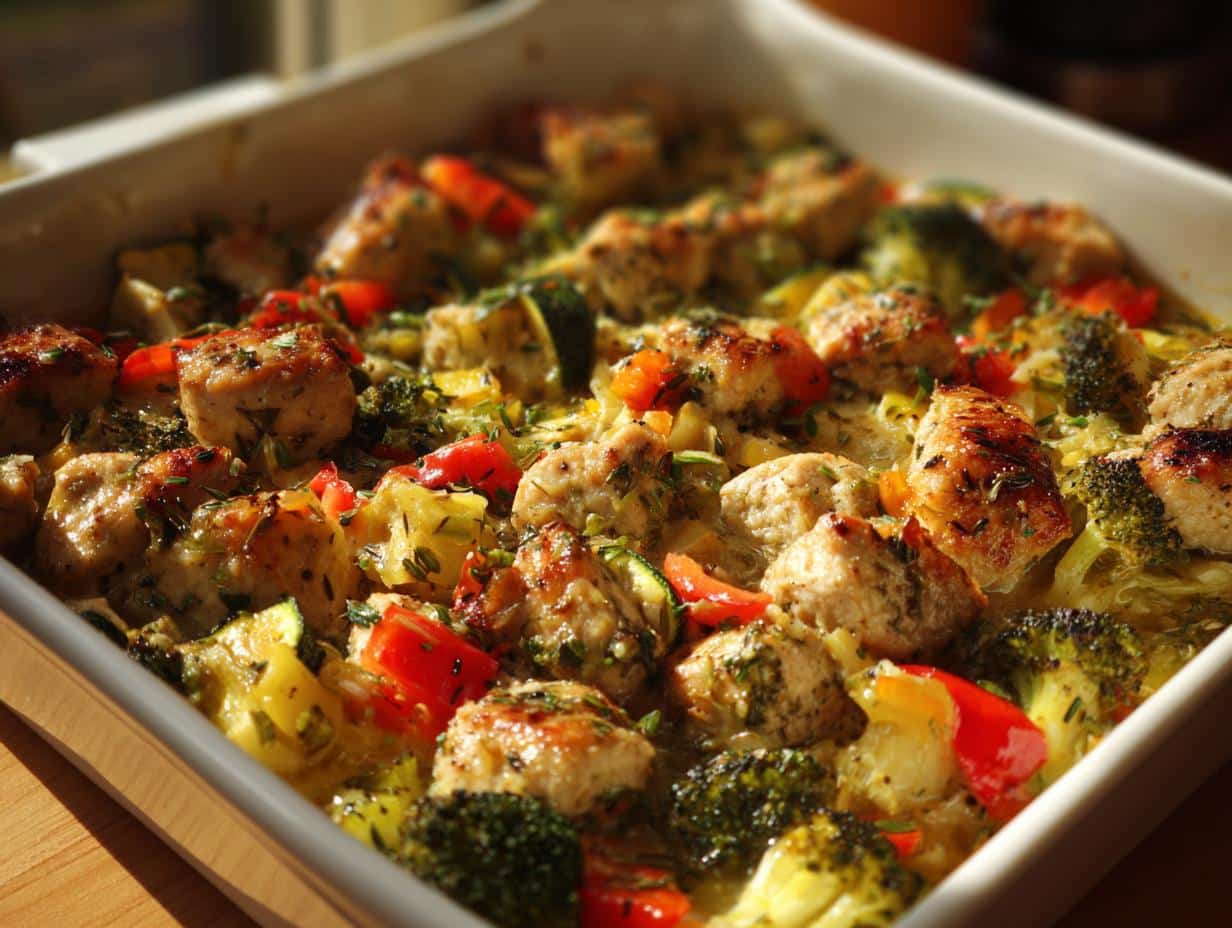 Diabetes Friendly Chicken and Veggie Casserole – 40-Minute Blood Sugar Savior