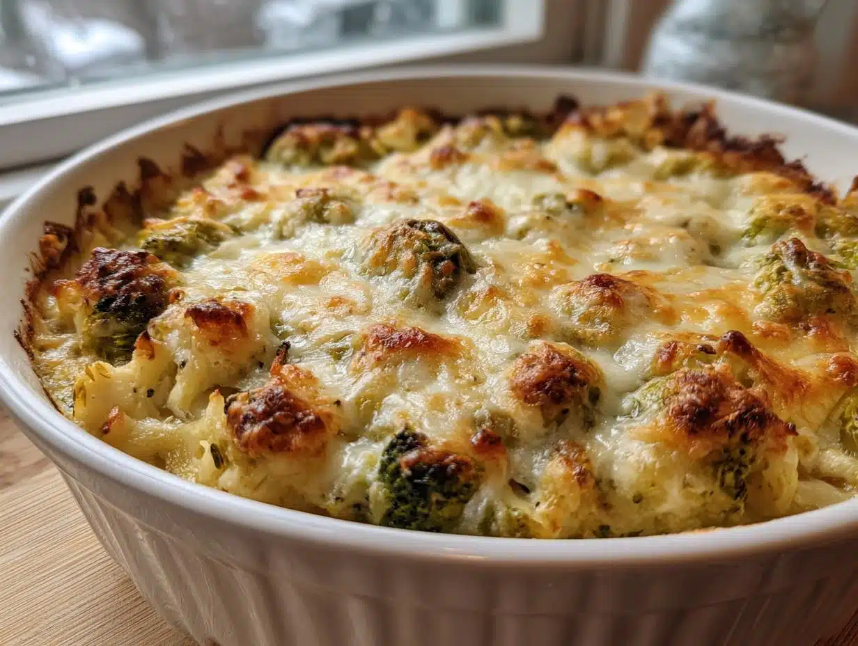 Irresistible Garlic Parmesan Brussels Sprout Gratin – Low-Carb Bliss