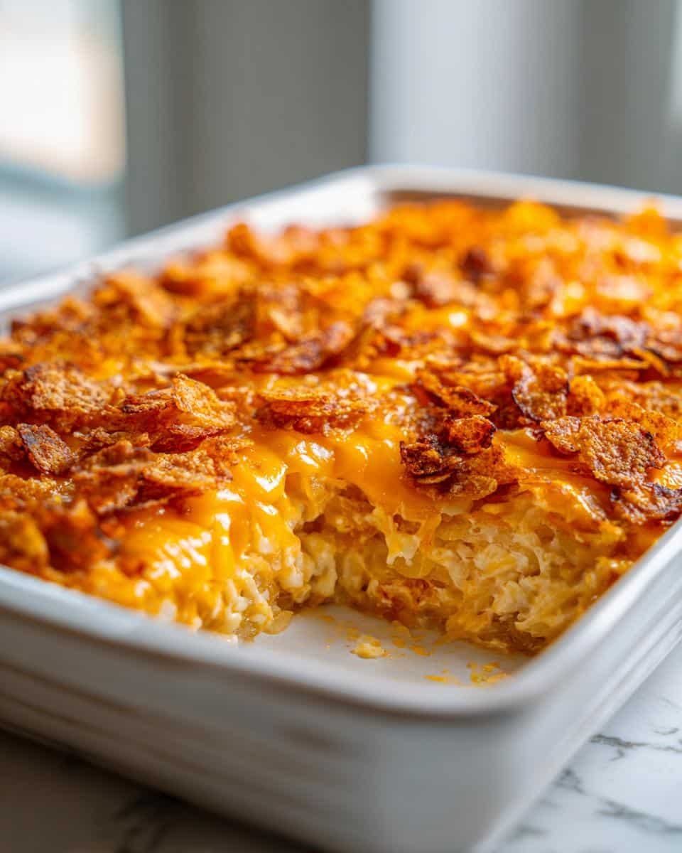 Grandma’s Hashbrown Potato Casserole – church potluck favorite - detail 1