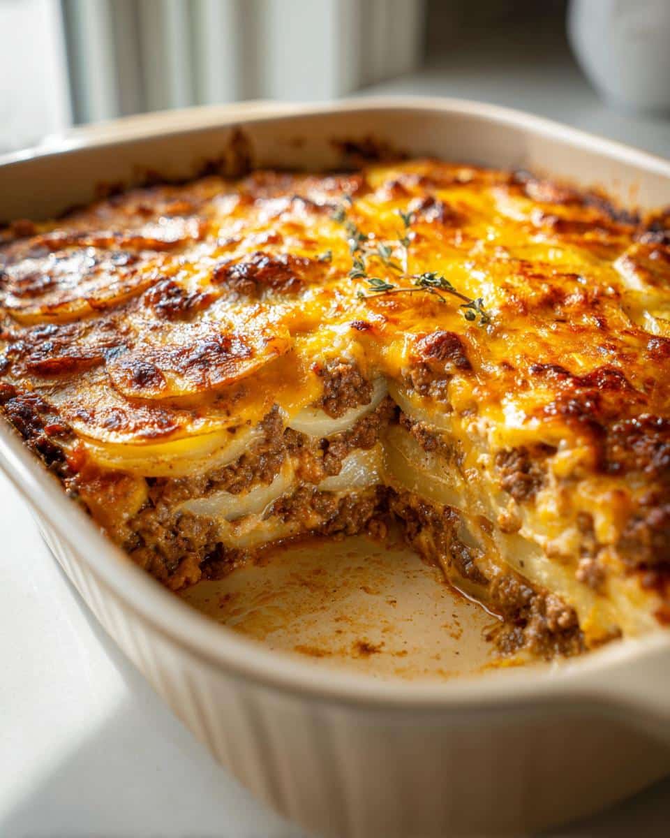 Hearty Hamburger Potato Casserole Feeds 6 for Under $10