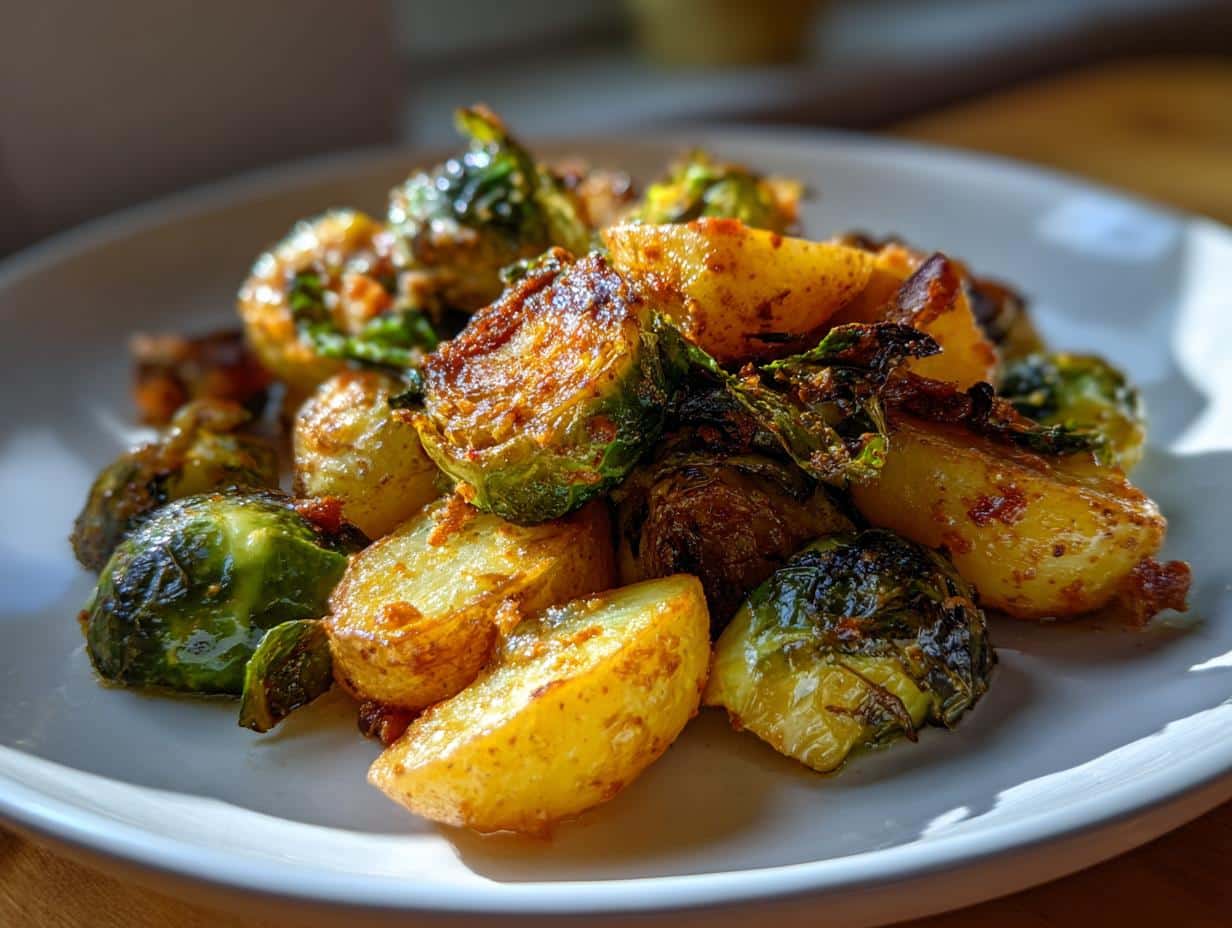Honey Mustard Brussels Sprout Potato Casserole – Irresistible Winter Comfort