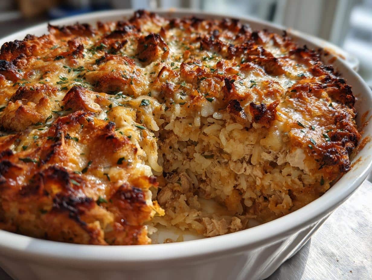 Savory 45-Minute Lemon Herb Turkey and Rice Oven Casserole