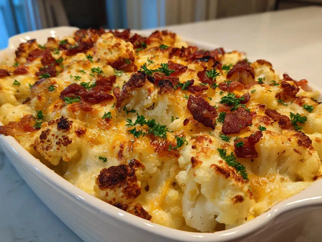 10-Star Low Carb Cauliflower Bacon Casserole You’ll Crave