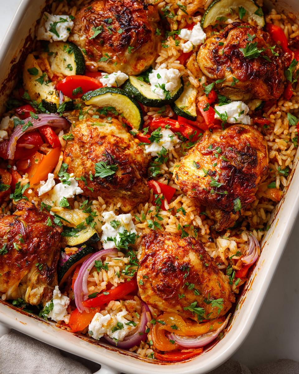 Hearty Mediterranean Chicken Casserole Bakes in Just 45 Minutes