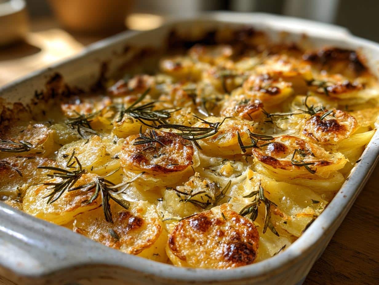 Irresistible Roasted Garlic and Herb Potato Casserole in 50 Minutes