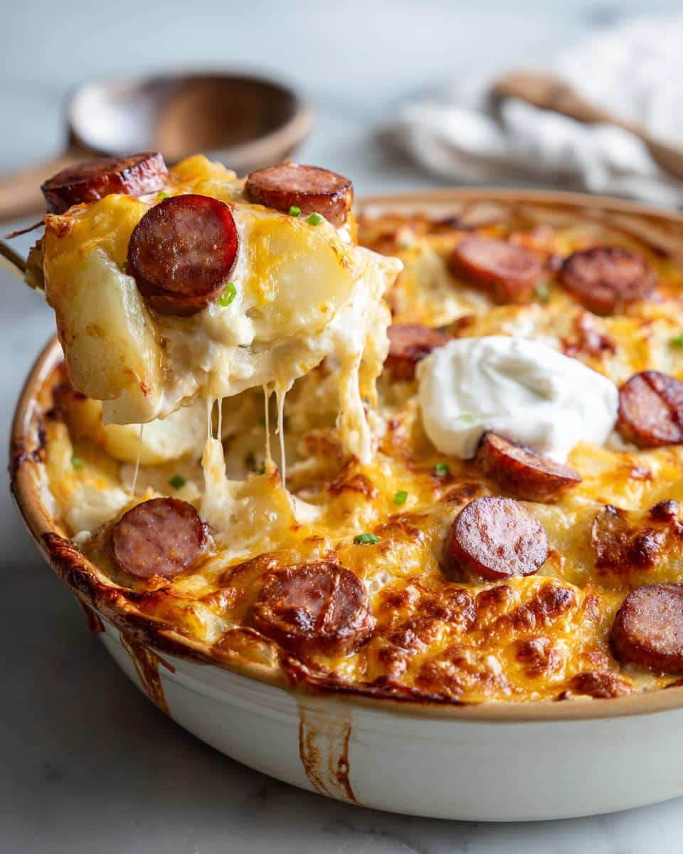 Sausage and Pierogi Potato Casserole – ultimate comfort dish - detail 1