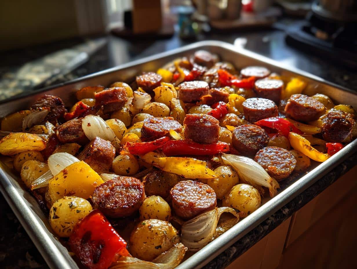 Perfect Sheet Pan Sausage and Potato Casserole for 6 Comforting Servings