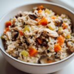 Slow Cooker Chicken and Wild Rice Casserole – set and forget winter meal