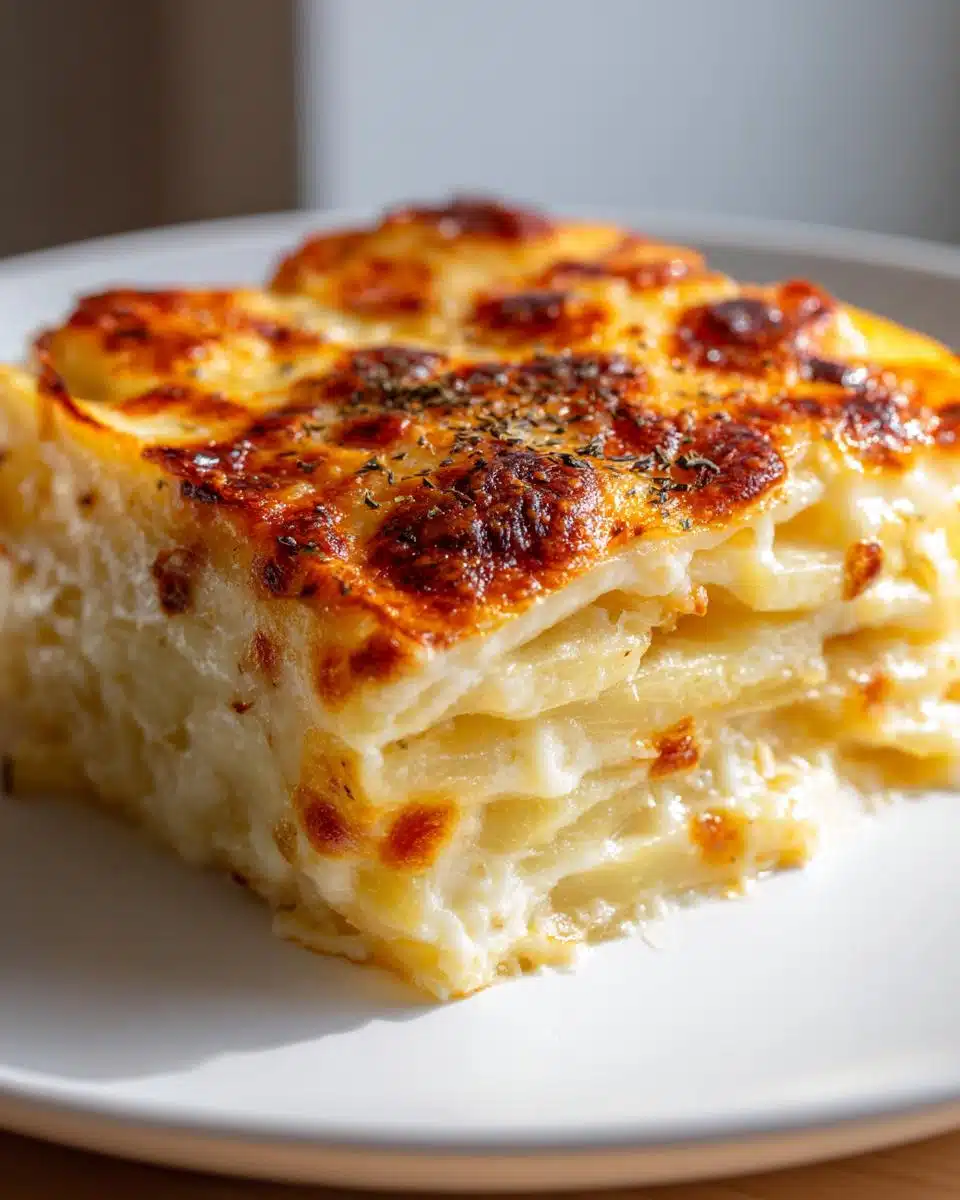 Irresistible 3-Cheese Potato Gratin Casserole for Christmas